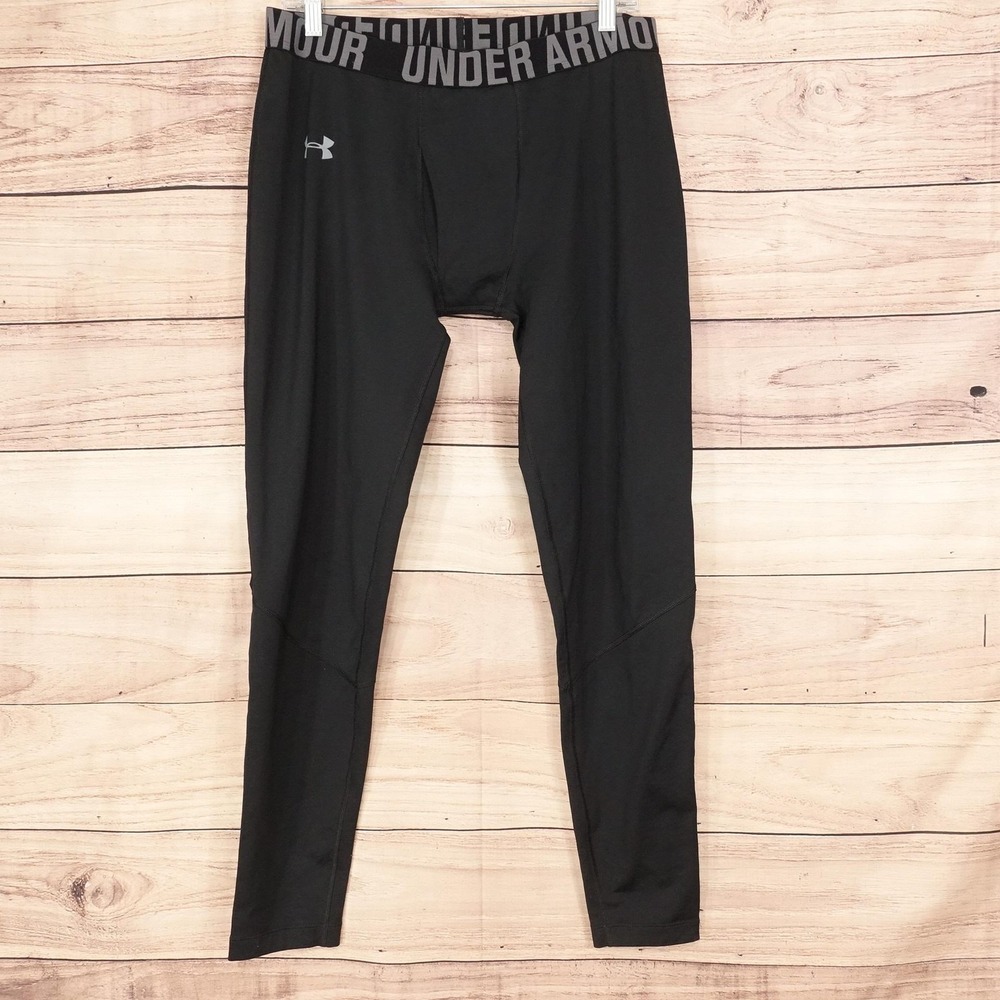 Under Armour Leggings Mens XL Black ColdGear Compression Thermal Leggings